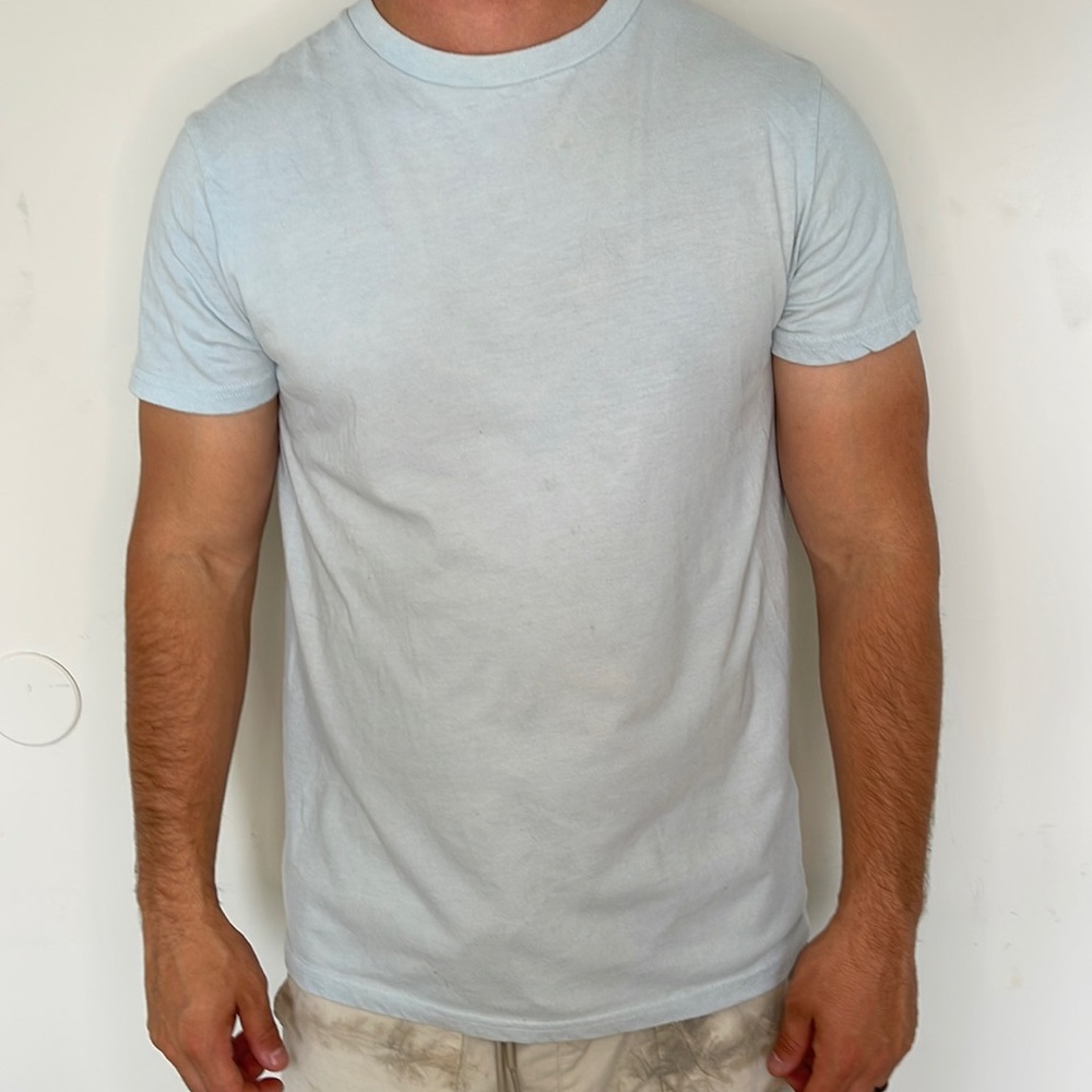 Men’s sky (light) blue t shirt. Size Medium. Urban Pipeline brand. Mildly worn.